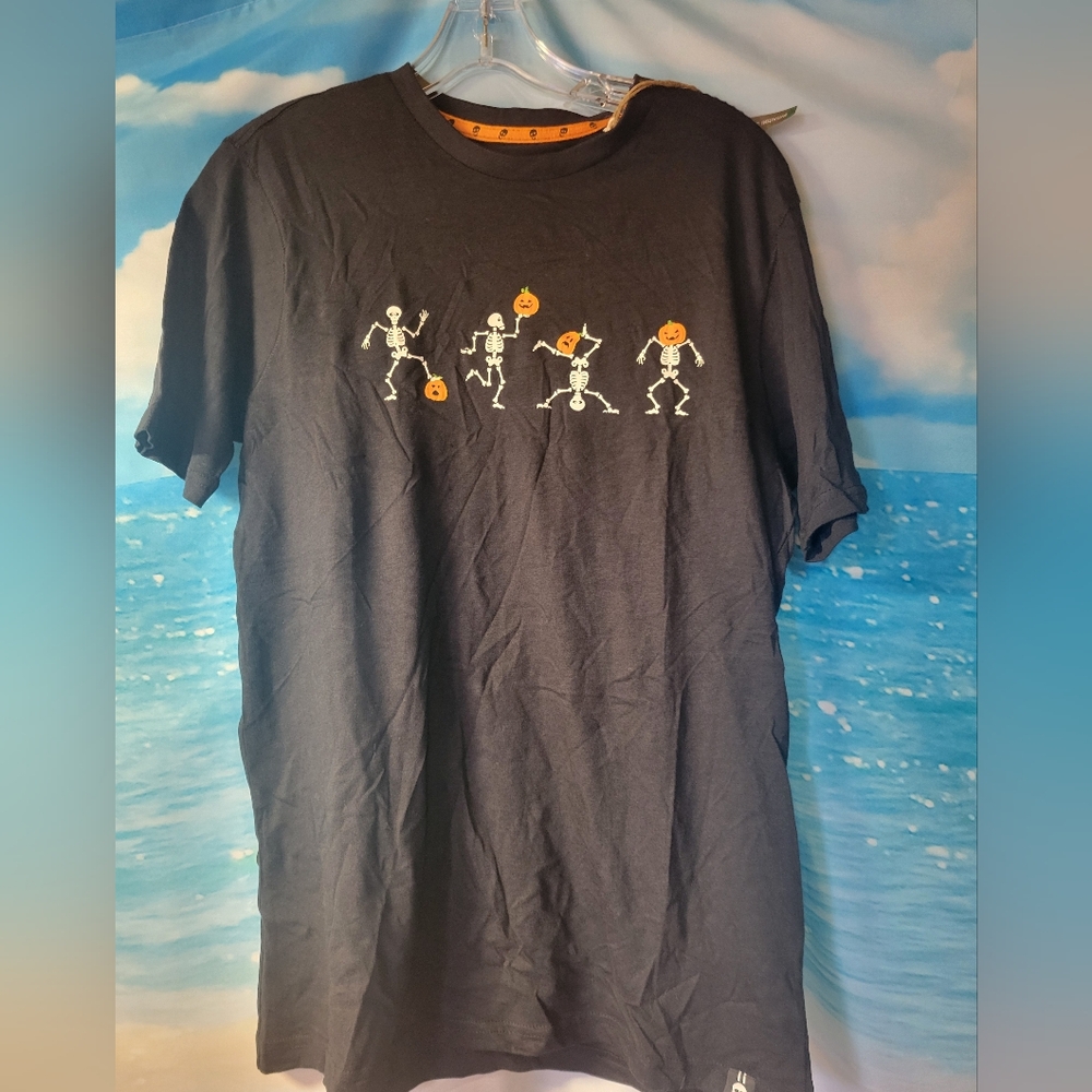 Free Planet NWT Halloween‎ Skeleton Tshirt Mens Size Small